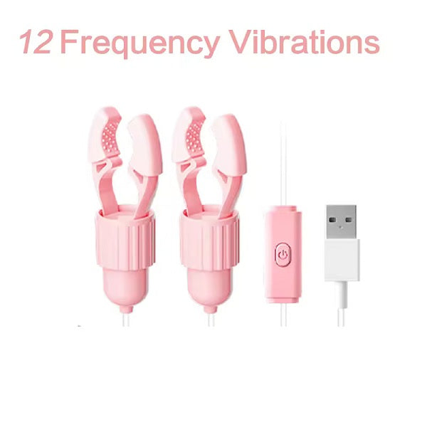 12 Mode Vibration Nipple Clip