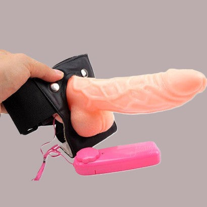 Harness Remote Vibrating Solid Strap on Dildo
