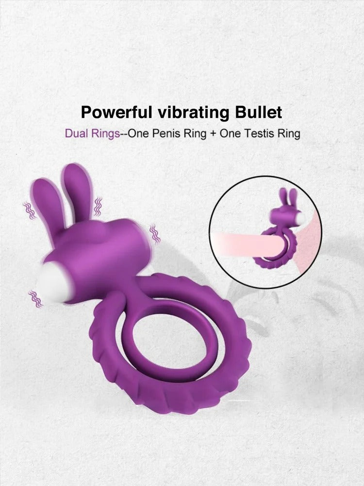 Soft Rabbit Vibrating Cock Ring
