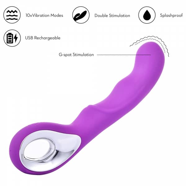 10 Vibration Pattern Premium Curved Vibrator