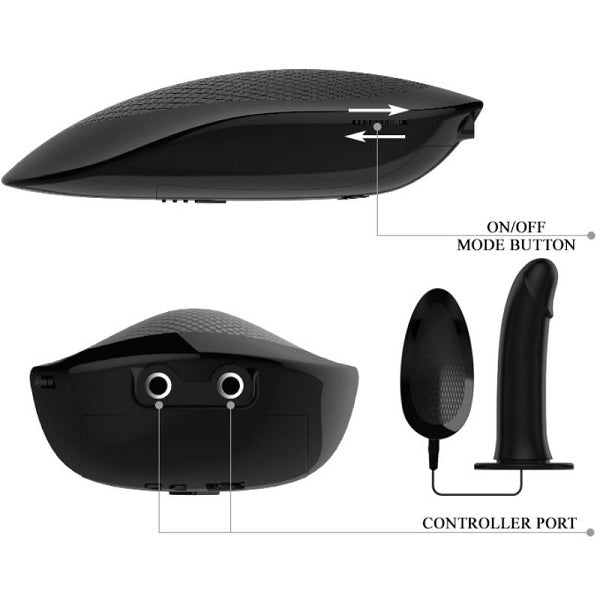 Pretty Love Remote Vibrating Hollow Strap On Dildo
