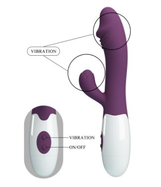 Violet Multispeed Vibration Rabbit Vibrator