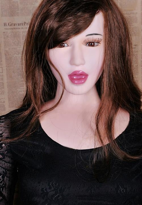 Sexy In Black Semi Silicone Love Doll