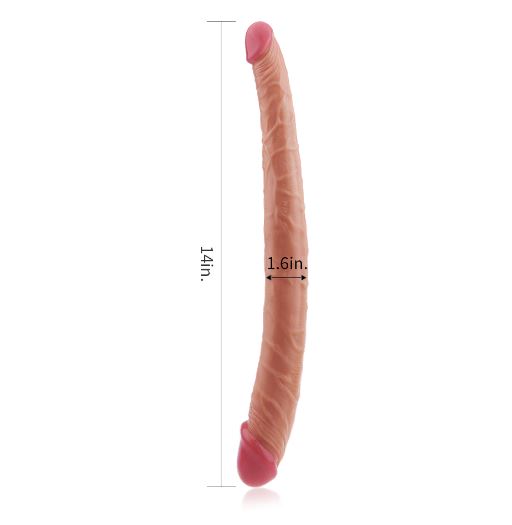 14 Inches King Size Double Head Big Realistic Dildo