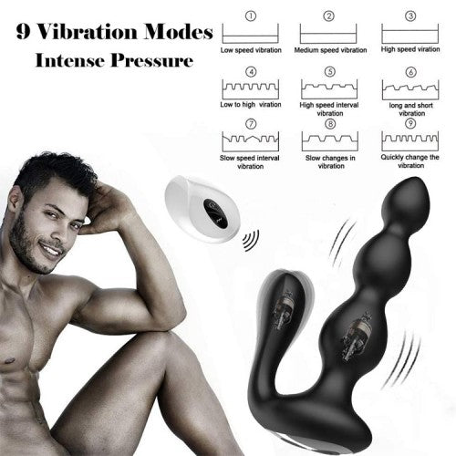 9 Speed Wireless Remote Dual Anal Stimulator