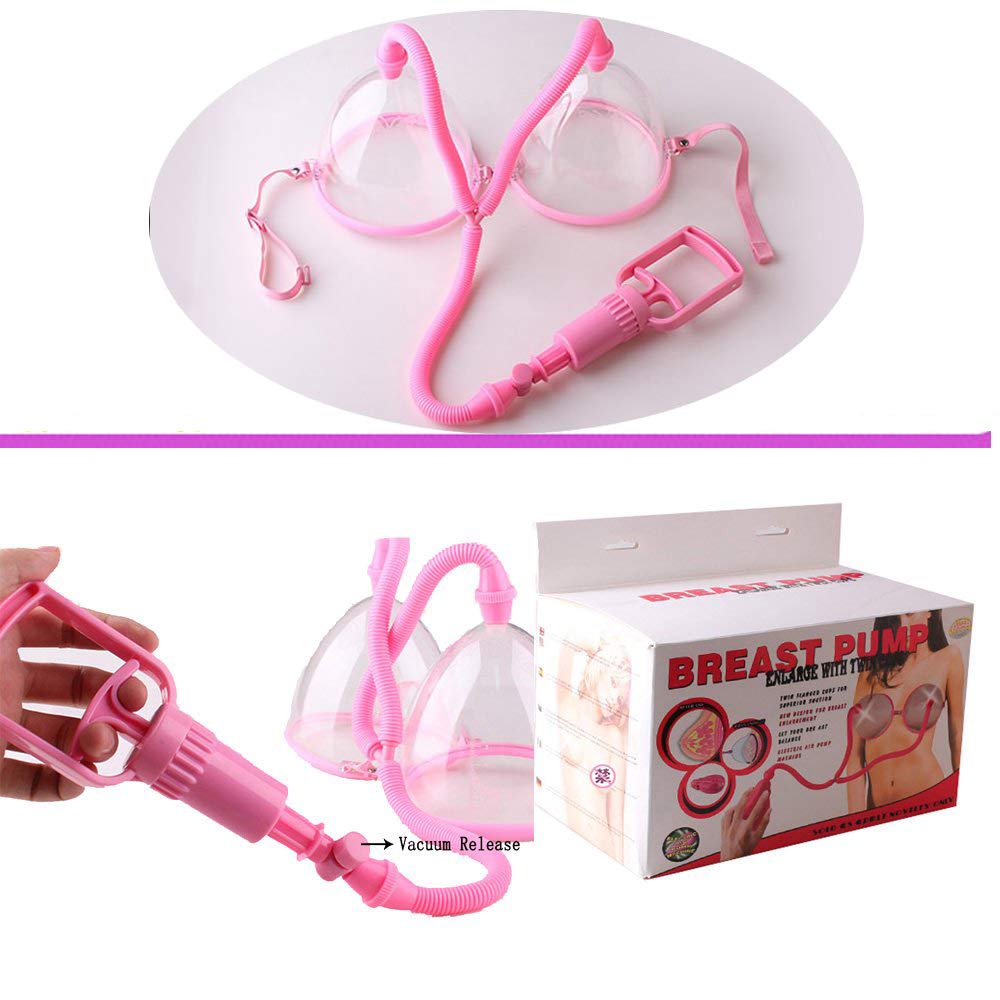 Manual Dual Suction Cupping Breast Enlargement Pump