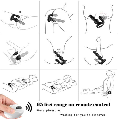 9 Speed Wireless Remote Dual Anal Stimulator