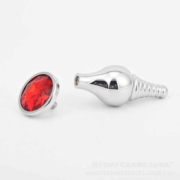 Designed Head Premium Stainless Steel Butt Plug