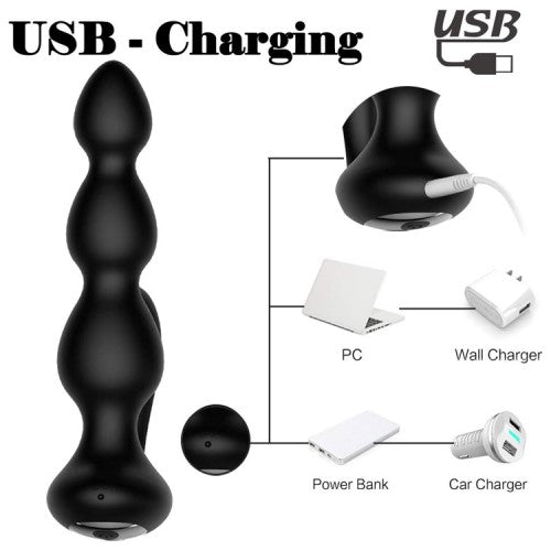9 Speed Wireless Remote Dual Anal Stimulator