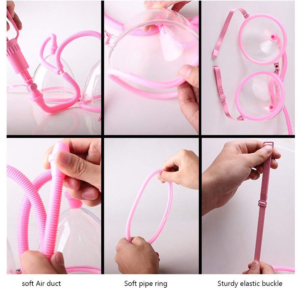 Manual Dual Suction Cupping Breast Enlargement Pump