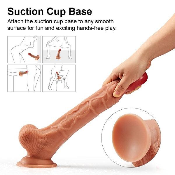 luvkis Premium 10 Inches Big Realistic Dildo