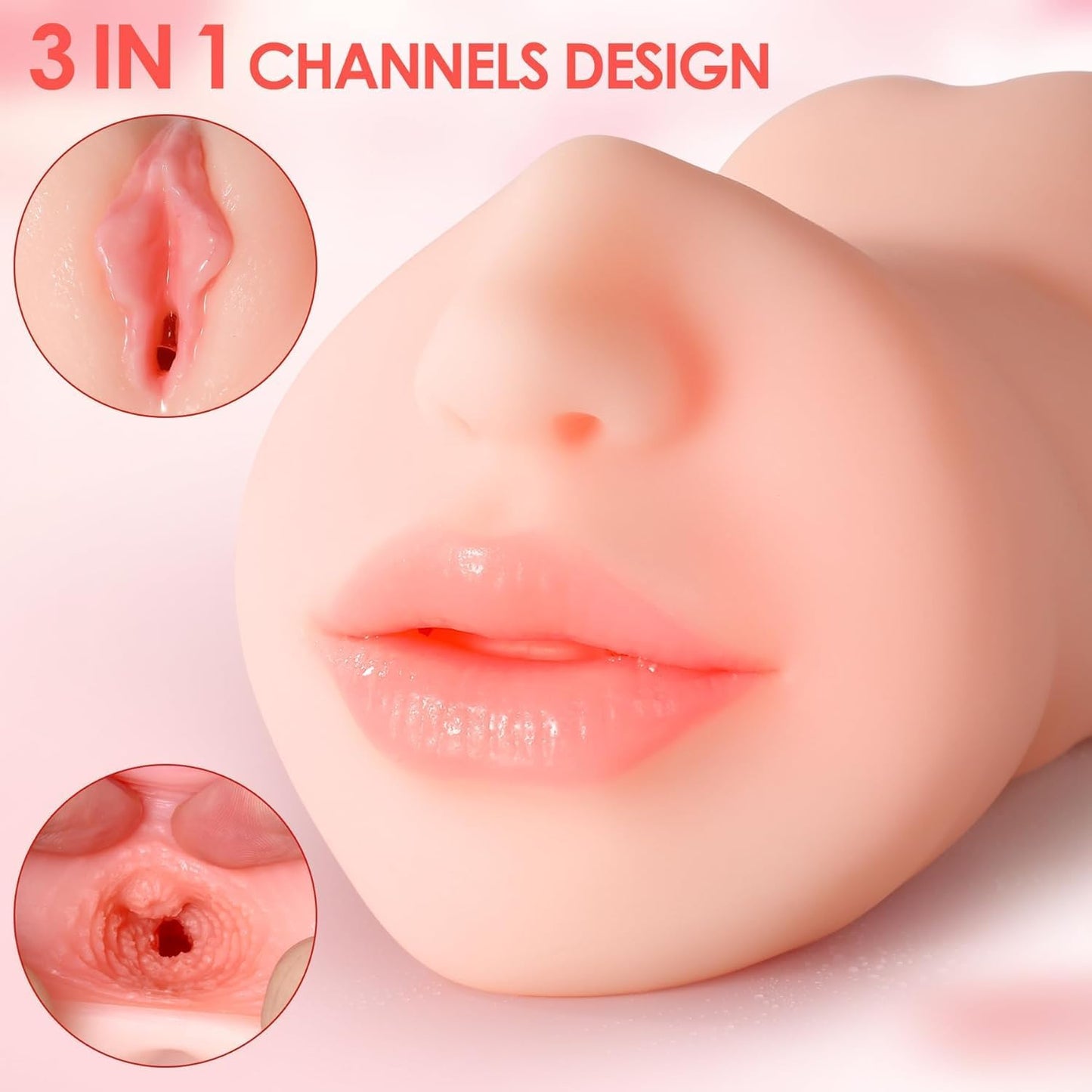 Realistic Dual Pussy | Mouth | Ass Masturbator