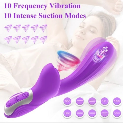 Caesar Suction 10 Pattern Multispeed Rabbit Vibrator