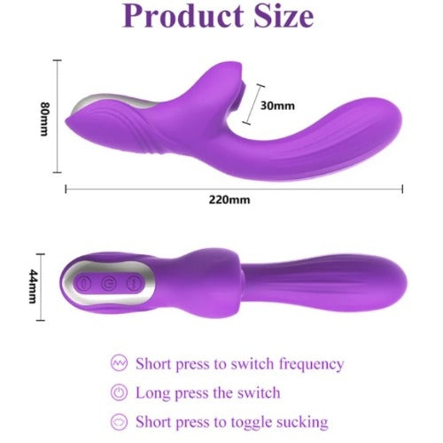 Caesar Suction 10 Pattern Multispeed Rabbit Vibrator