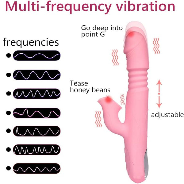 Tongue Licking & Rotating Thrusting Luxury Vibrator