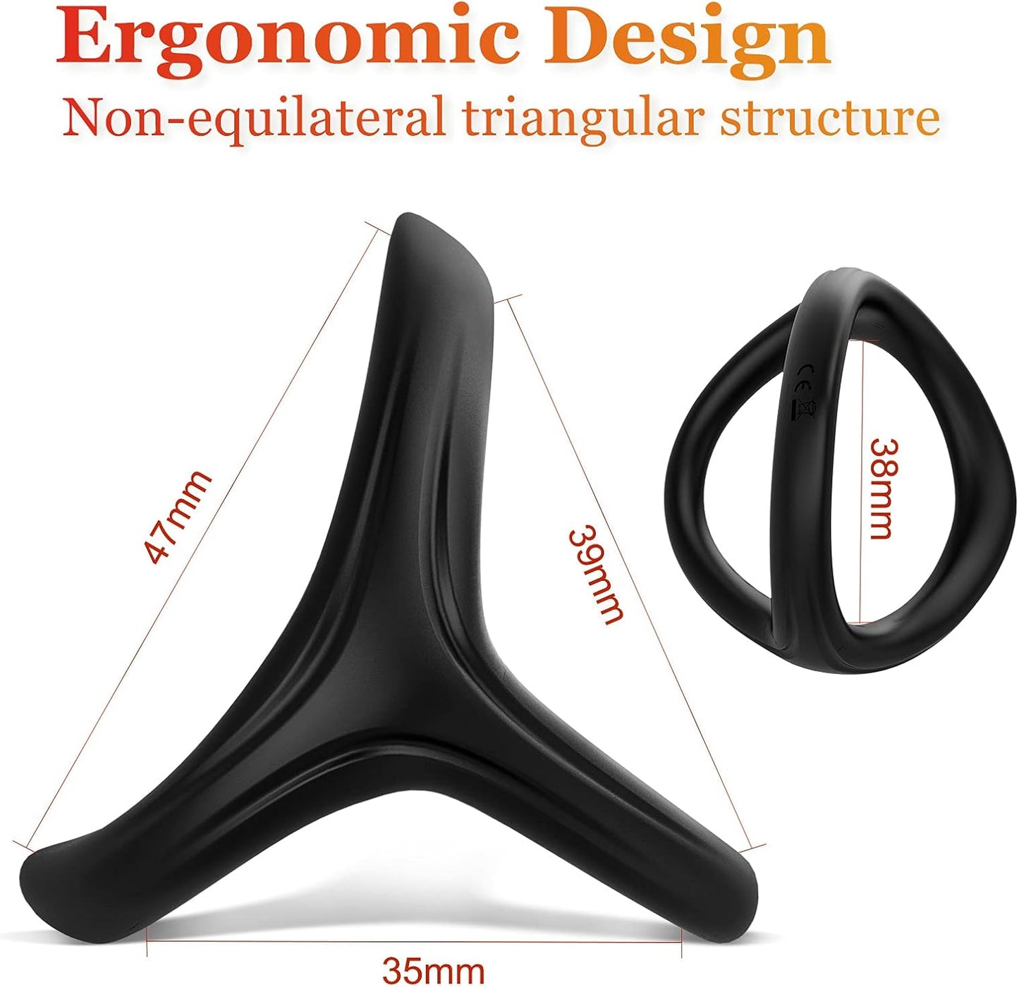 Triangle Silicone Penis Ring For Longer Erection