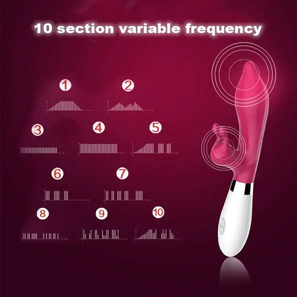 Double Shock Dual Barbed G Spot Vibrator