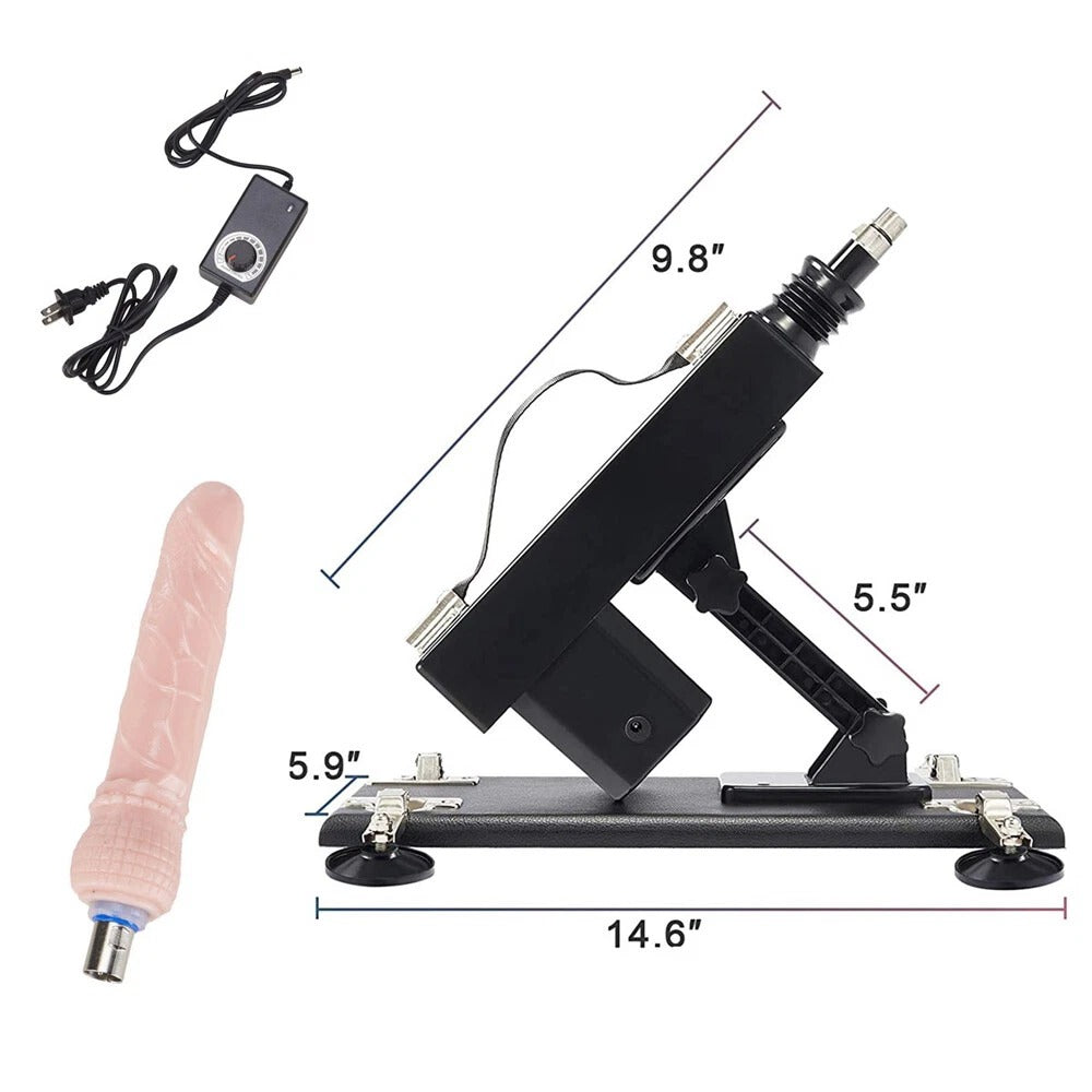 Multi Attachment Adjustable Thrusting Sex Machine