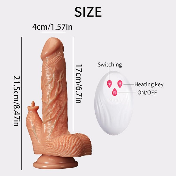Joyman Wireless Remote Up-Down Heating Vibrating Dildo