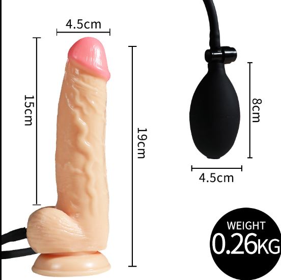 Inflatable Flesh Big Realistic Dildo