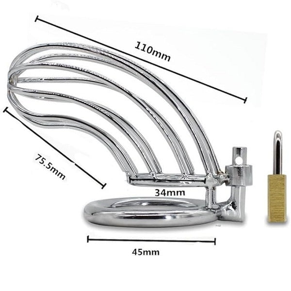 Premium Metal Steel Chastity Device