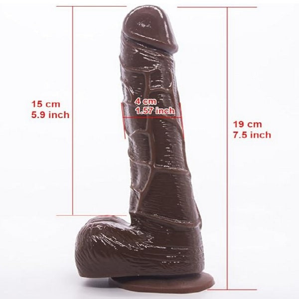 Chocolate Cock 8 Inch Realistic Dildo