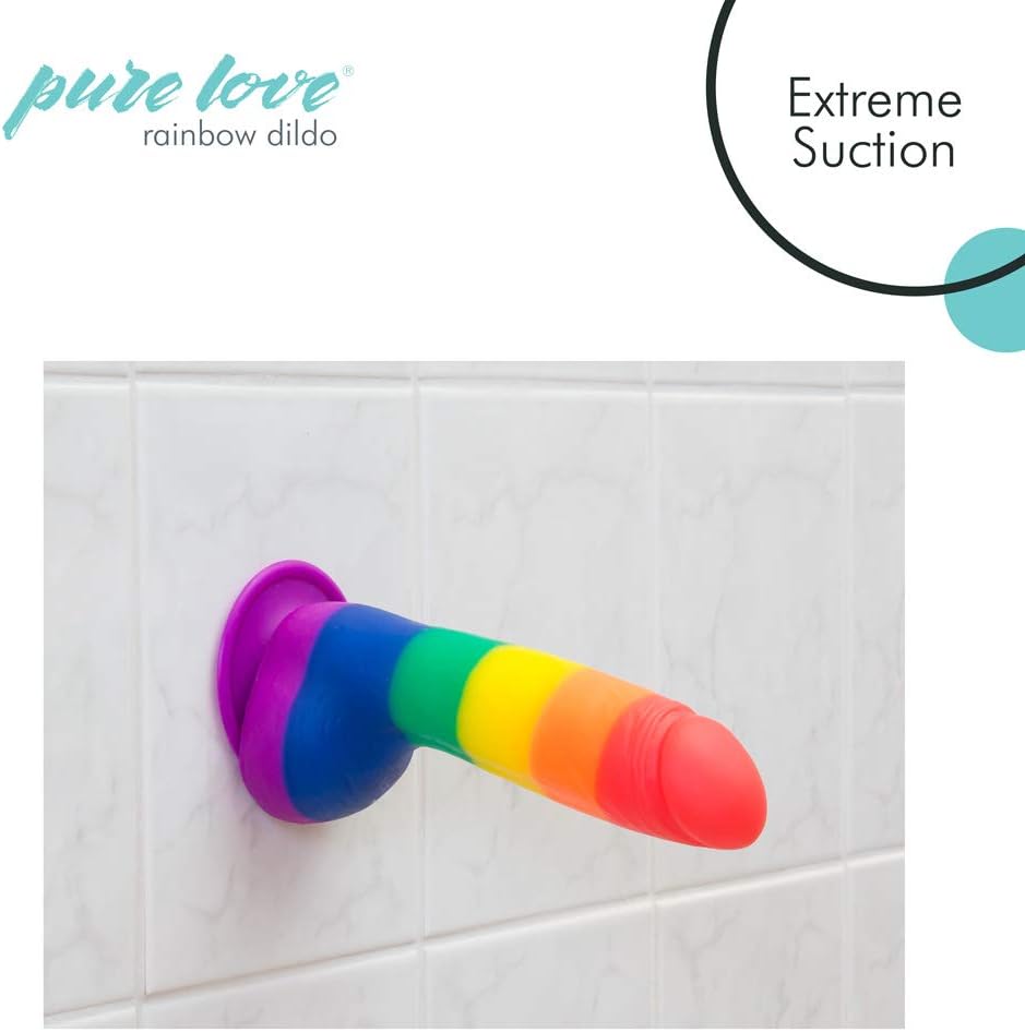 Purelove Rainbow Realistic Dildo