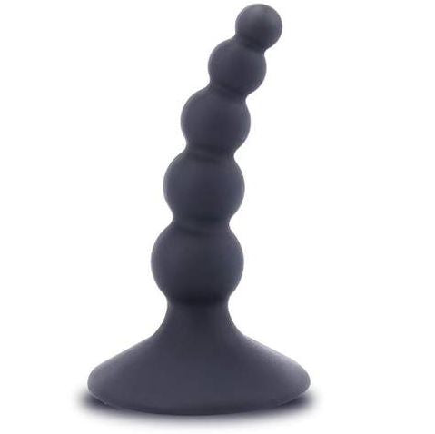4 inches Black Anal Strap Beads