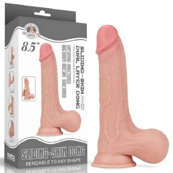 Sliding Skin Dual Layer 8.5 Inch Dildo