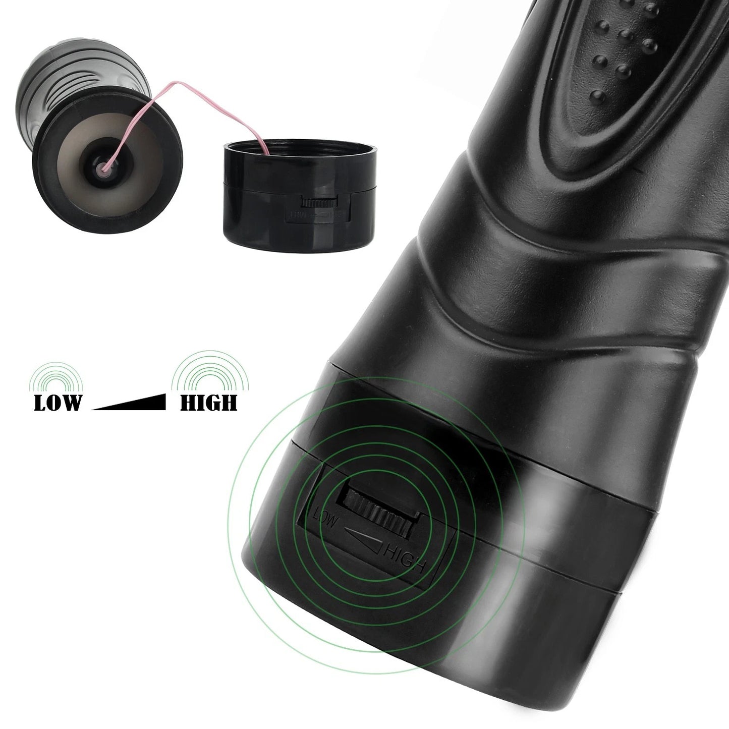 Multispeed Vibrating Male Masturbator
