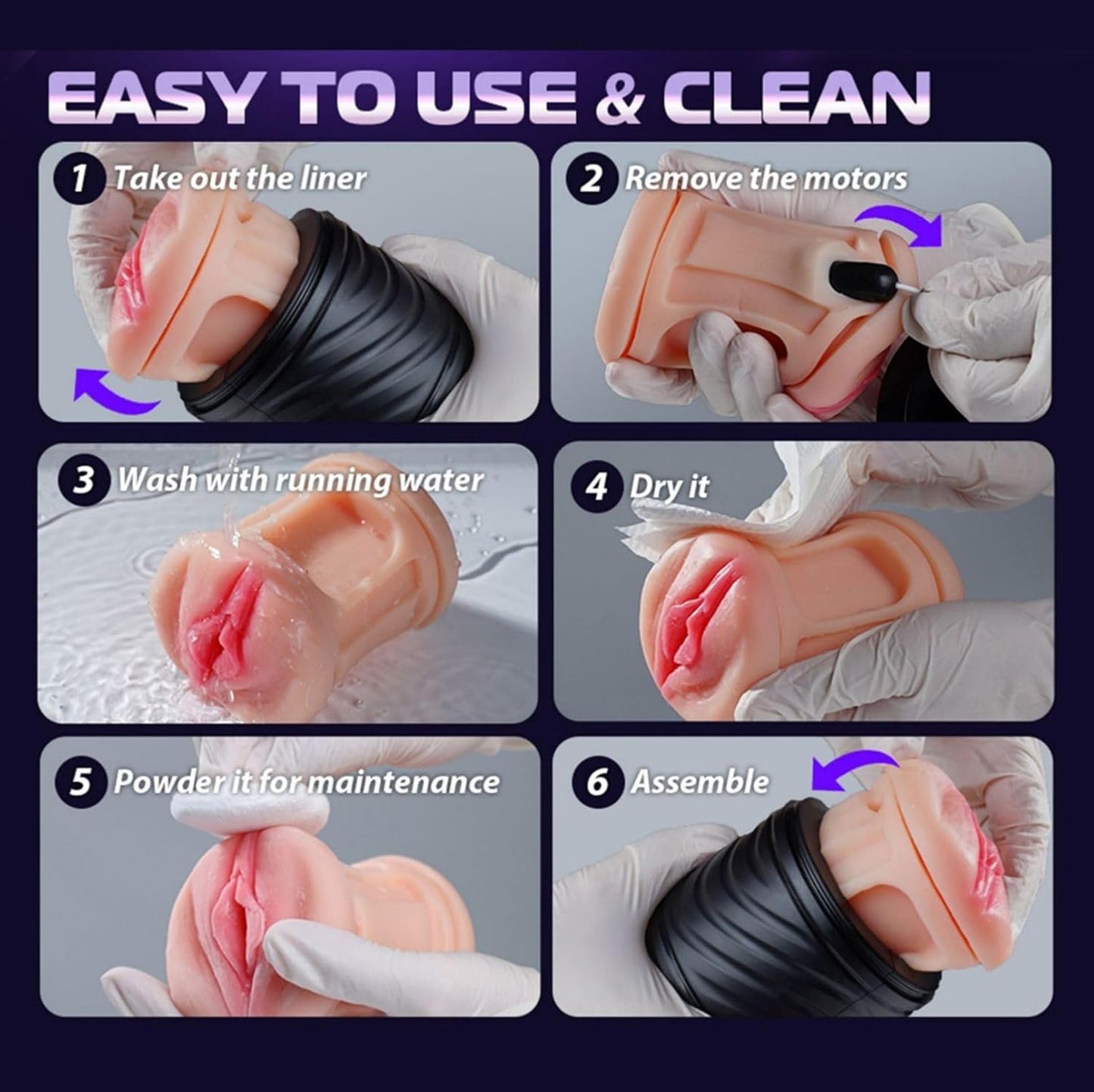 Dual Vibrating Smart Masturbator
