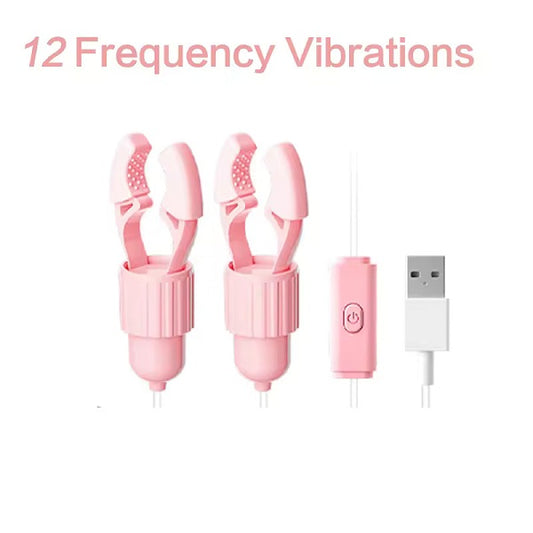 12 Mode Vibration Nipple Clip