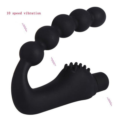 Vibrating Silicone Curved Stimulating Prostate Massager