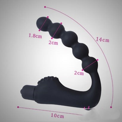 Vibrating Silicone Curved Stimulating Prostate Massager