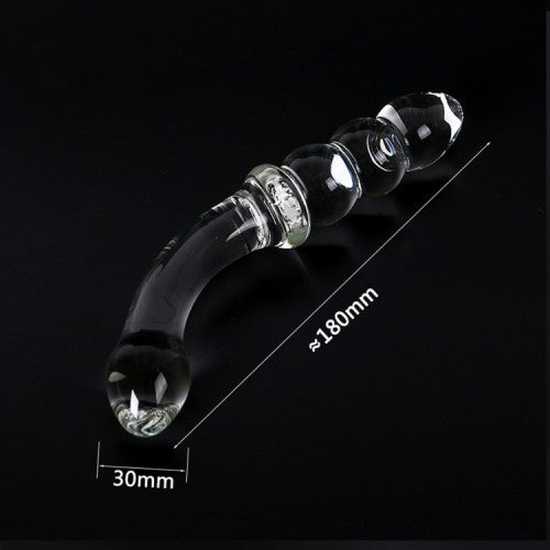 Butt Beads G Spot Glass Dildo