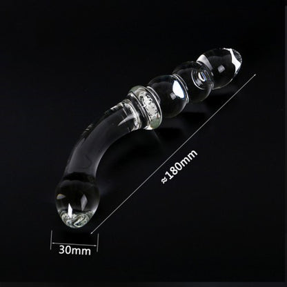 Butt Beads G Spot Glass Dildo