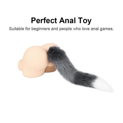 Stainless Steel Head Premium Smooth Fox Tail