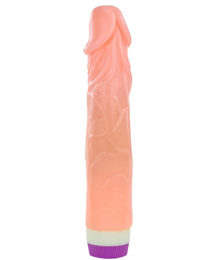 Vibrating 8.5 Inches Pink Cap Dildo