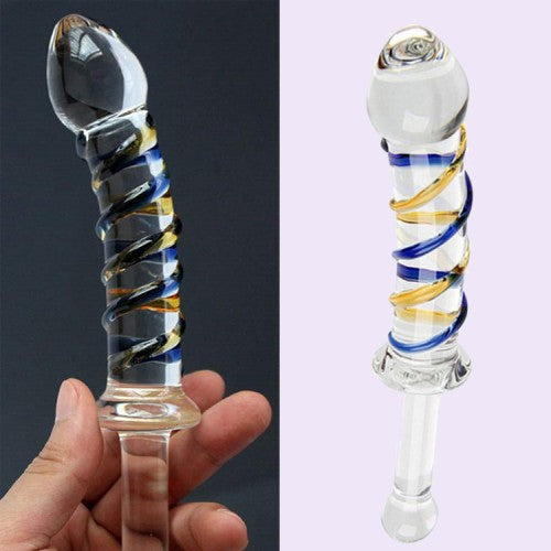 Butt Head Plug  Glass Dildo