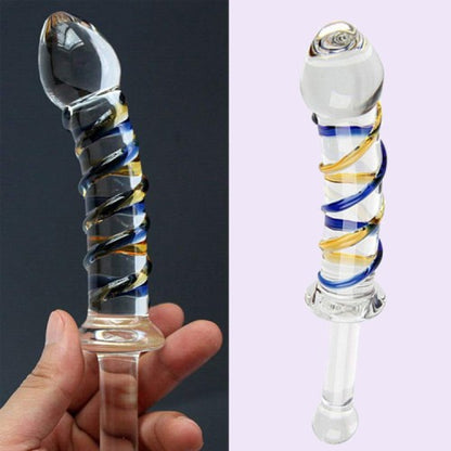 Butt Head Plug  Glass Dildo