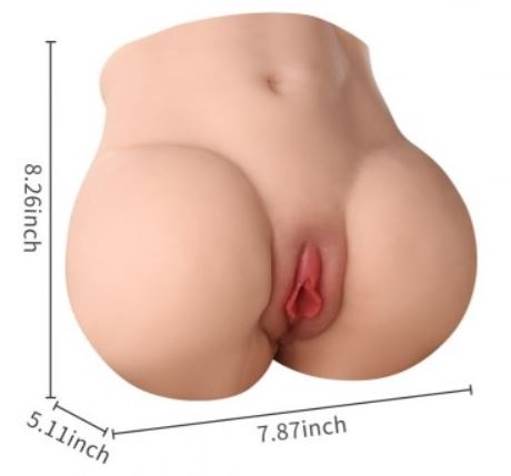 3D Beauty Hip Ass Silicone Masturbator