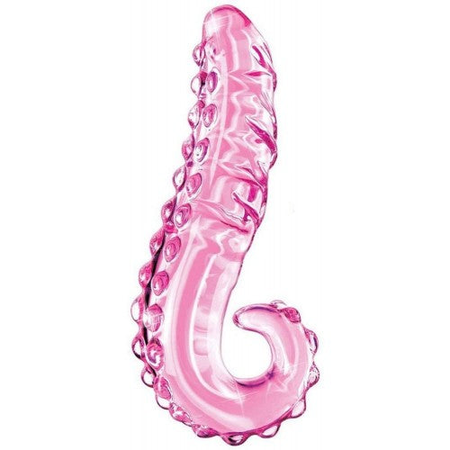 Crystal Tongue Design Glass Dildo