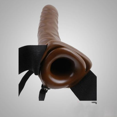 Brown Hollow Strap On Dildo