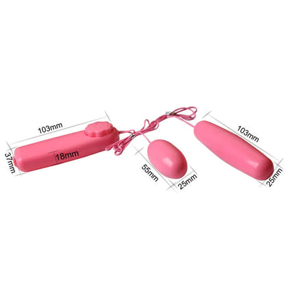 Double Jump Egg Clitoral G Spot Bullet Vibrators