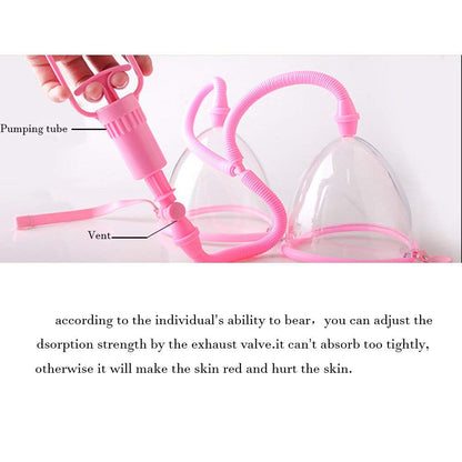 Manual Dual Suction Cupping Breast Enlargement Pump