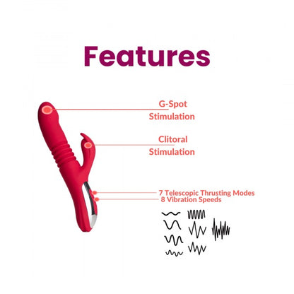 12 Vibration Pattern Strech Up & Down Luxury Vibrator