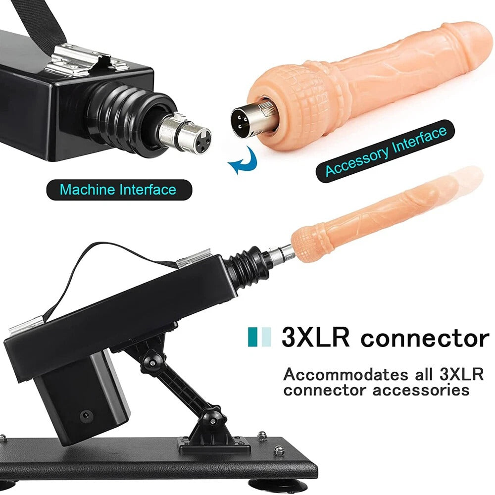Multi Attachment Adjustable Thrusting Sex Machine
