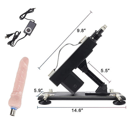 Multi Attachment Adjustable Thrusting Sex Machine