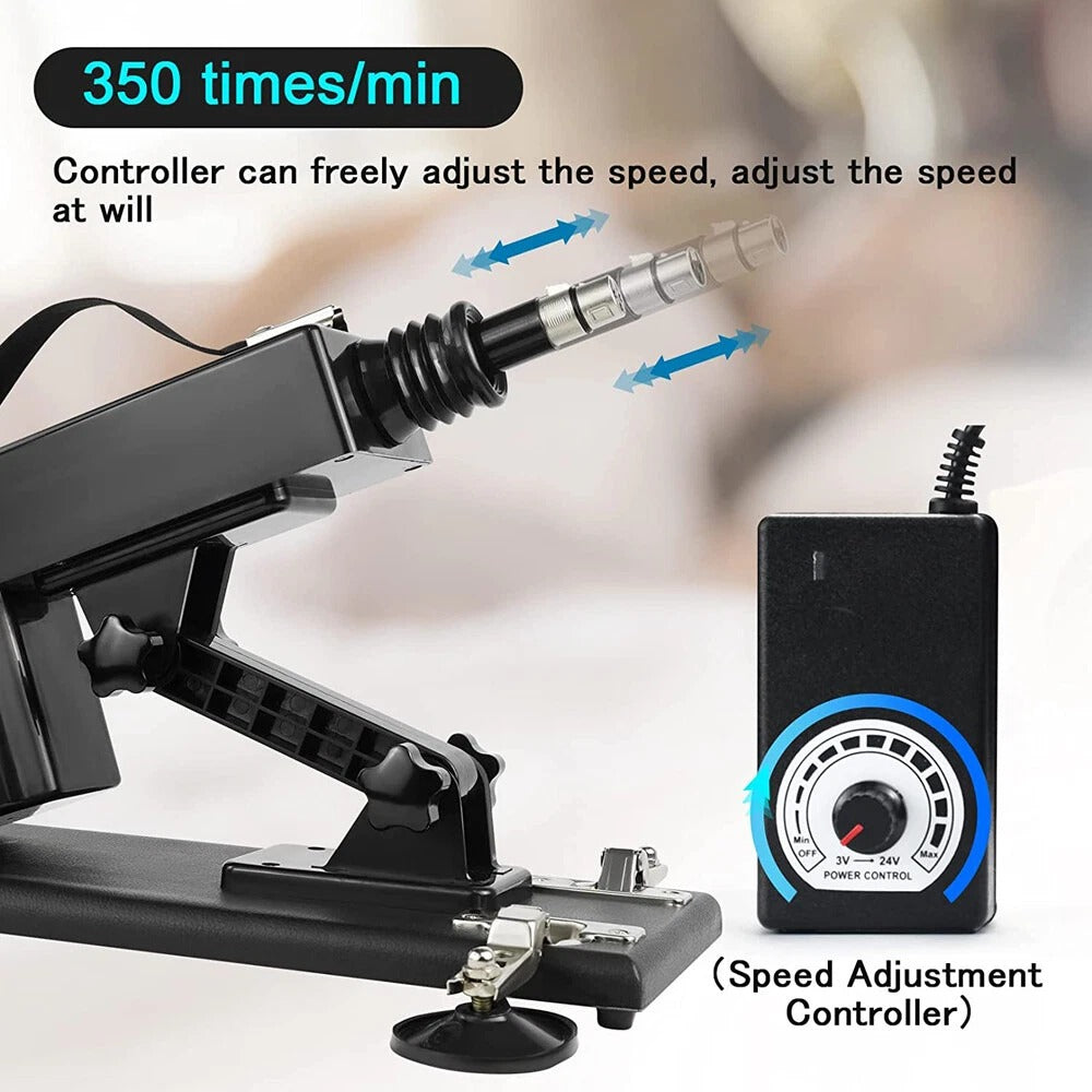 Multi Attachment Adjustable Thrusting Sex Machine