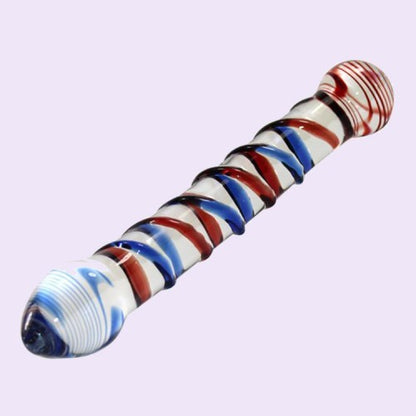 Double Ended Beaded Glass Dildo